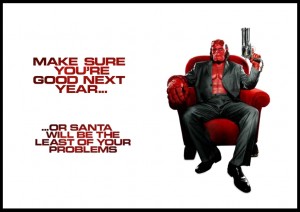 Hellboy Xmas Card